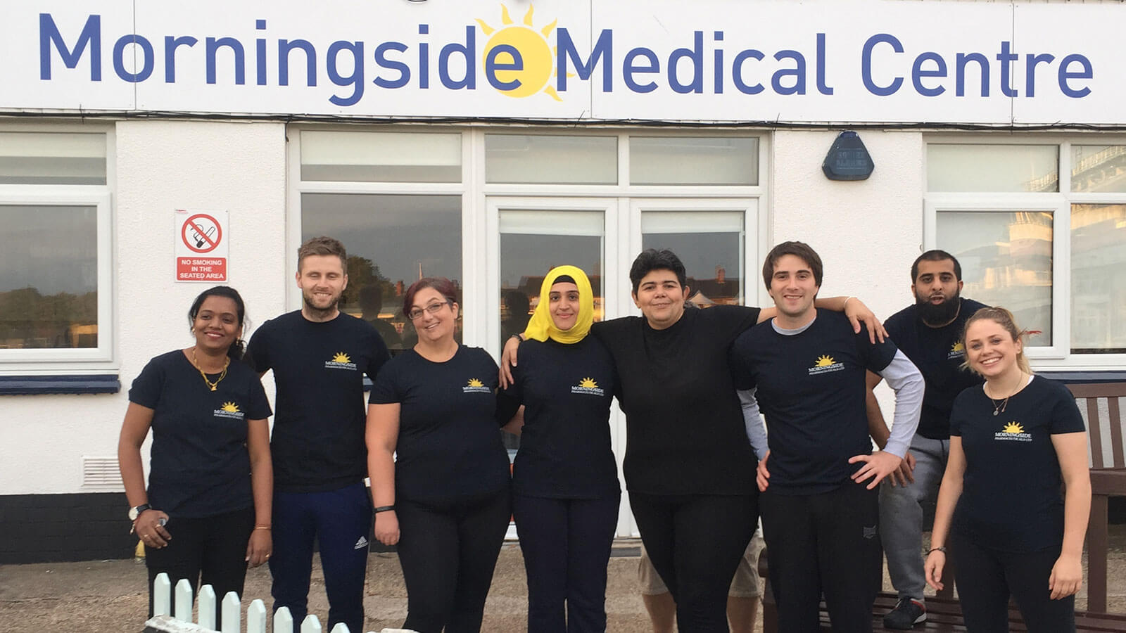 The Morningside Pharmaceuticals team at Leicester County Cricket Clubs's Grace Road ground