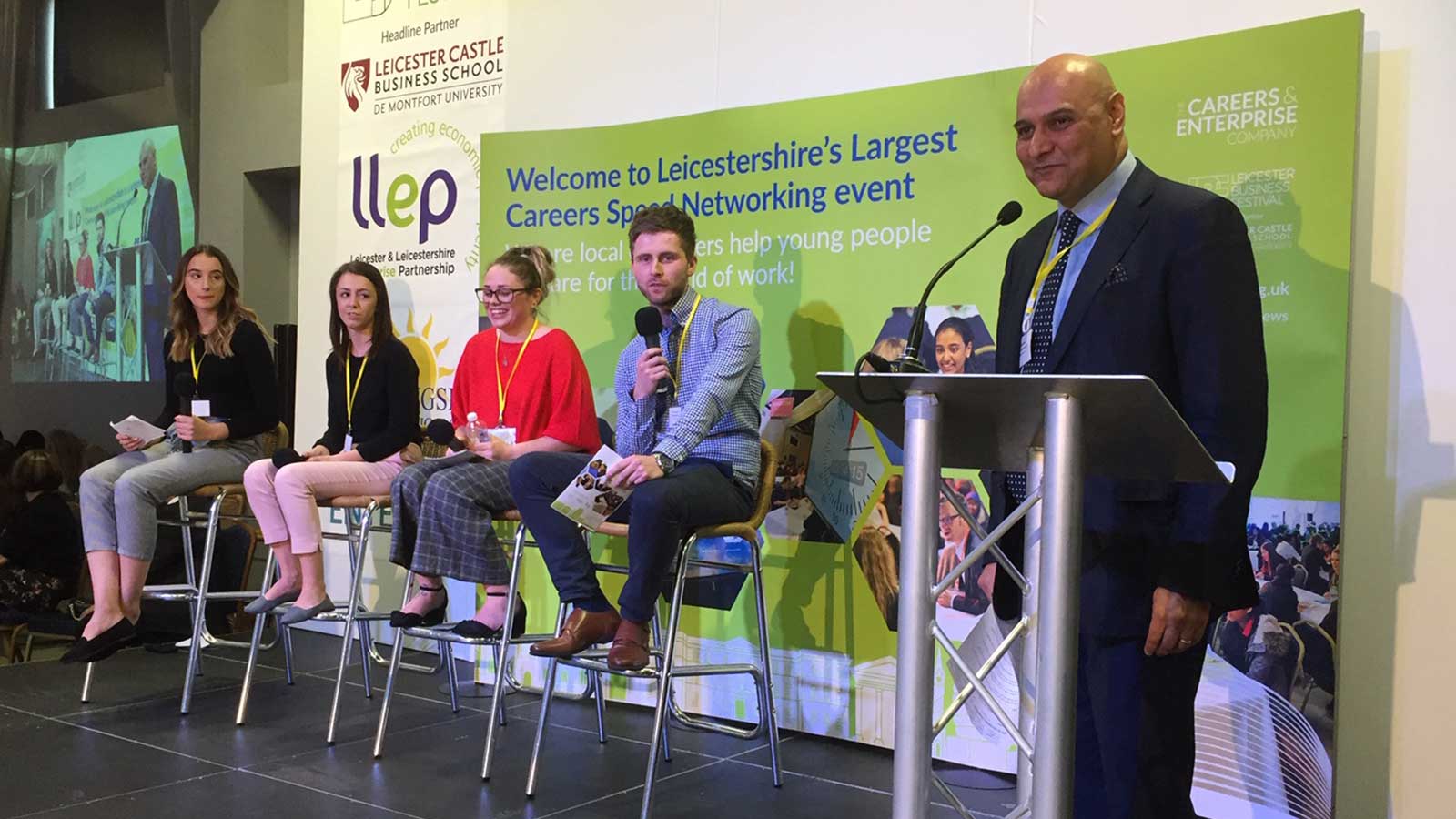 Morninsgside panel at the LLEP's Careers Speed Networking event